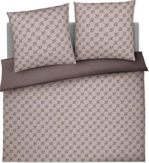 JOOP Satin Bettwäsche 2x 70x90cm/200x200cm CORNFLOWER DOUBLE Grau grau