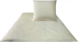 JOOP Satin Bettwäsche Cornflower 70x90cm / 140x220cm Natur creme