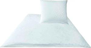 JOOP Satin Bettwäsche Cornflower 70x90cm / 140x220cm Weiss weiss