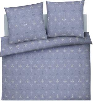 JOOP Satin Bettwäsche CORNFLOWER CHARM 2x 70x90cm/200x200cm Ocean hellblau