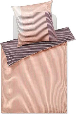 JOOP Satin Bettwäsche DIVIDED 70x90cm / 140x200cm Blush rosa