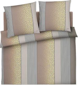 JOOP Satin Bettwäsche LEO 2x 70x90cm / 200x200cm Vanilla creme