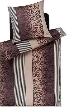 JOOP Satin Bettwäsche LEO 70x90cm / 140x220cm Stone grau