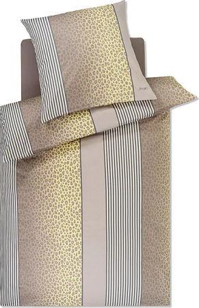 JOOP Satin Bettwäsche LEO 70x90cm / 140x220cm Vanilla creme