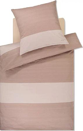 JOOP Satin Bettwäsche SPLIT 70x90cm / 140x200cm Nude beige