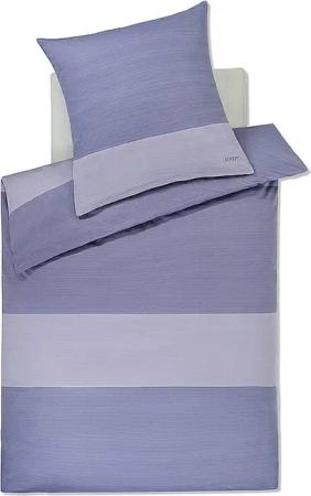 JOOP Satin Bettwäsche SPLIT 70x90cm / 140x220cm Ocean hellblau