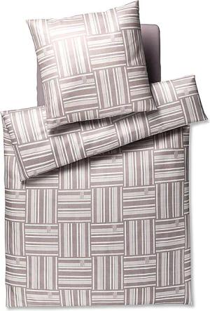 JOOP Satin Bettwäsche Weave 70x90cm/140x200cm Sand camel