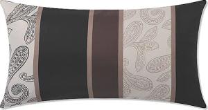JOOP Satin Kissenhülle 40x80cm PAISLEY STRIPES Schwarz schwarz