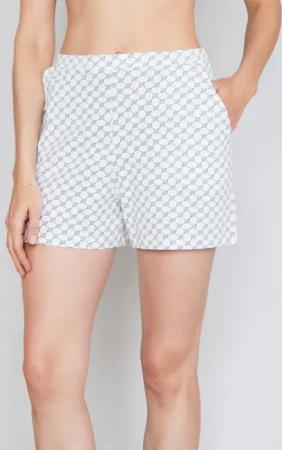 JOOP! Schlafshorts Cosy mit Cornflower-Allovermuster, elastischer Bund