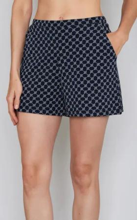 JOOP! Schlafshorts Cosy mit Cornflower-Allovermuster, elastischer Bund