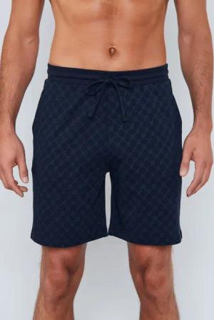 JOOP! Shorts Leisure mit Cornflower-Alloverprint, elastischer Bund