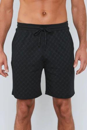 JOOP Shorts "Leisure" mit Cornflower-Alloverprint, elastischer Bund