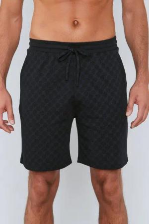 JOOP! Shorts Leisure mit Cornflower-Alloverprint, elastischer Bund