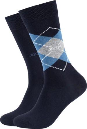 JOOP! Socken premium essentials (2 Paar) Premium Qualität, verstärkte Ferse, verstärkte Zehen, Argyle Design