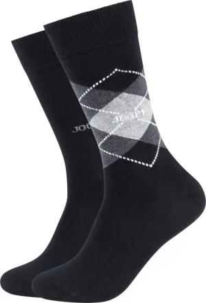JOOP Socken "premium essentials" 2 Paar, Premium Qualität, verstärkte Ferse, verstärkte Zehen, Argyle Design
