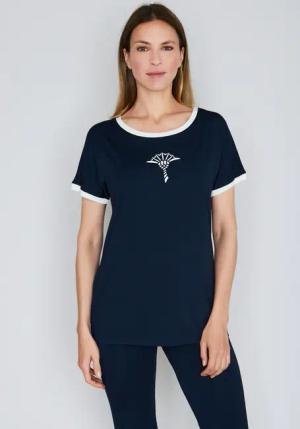 JOOP T-Shirt "Move" mit kontrastierendem Rundhalsausschnitt