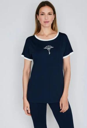 JOOP! T-Shirt Move mit kontrastierendem Rundhalsausschnitt