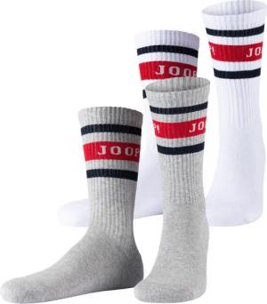 JOOP! Tennissocken premium essentials (2 Paar) am Bund mit Logoschriftzug