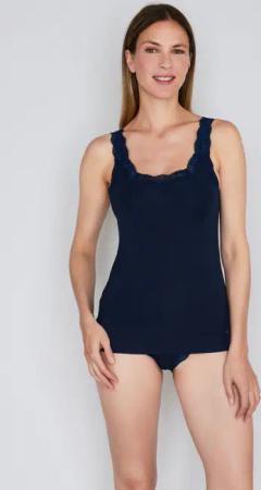 JOOP Unterhemd "Pure" mit detailverzierter Trägerspitze