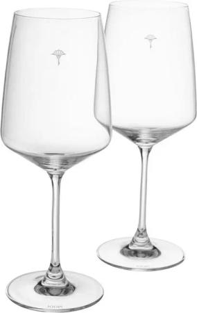 JOOP! Weinglas JOOP! LIVING - SINGLE CORNFLOWER Rotweinglas 2er Set, 2-tlg., Glas