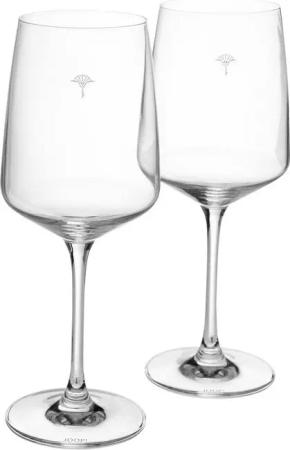 JOOP! Weinglas JOOP! LIVING - SINGLE CORNFLOWER Weißweinglas 2er Set, 2-tlg., Glas