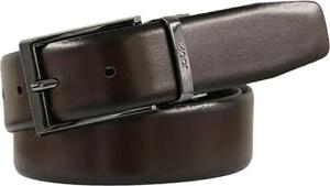 JOOP Wendegürtel aus seidenglattem Rindsleder, zum wenden, zweifarbig, 3,5 cm breit