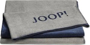 JOOP Wohndecke - Plaid 150x200cm Uni Doubleface Silber/Navy silber