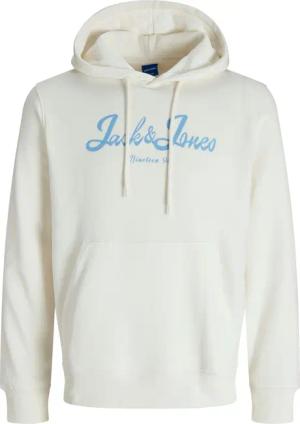 Jor Time Sweat Hood  von Jack & Jones in der farbe Weiss.