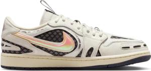 Jordan 1 Low Damen Sneaker - Weiß - Größe 37.5 - Netz/Synthetik