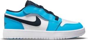 Jordan 1 Low Kinder Sneaker - Weiß - Größe 33.5 - Leder