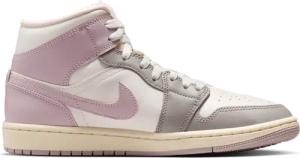 Jordan Aj1 Mid Damen Sneaker - Weiß - Größe 36 - Netz/Synthetik