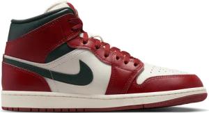 Jordan Aj1 Mid Herren Sneaker - Weiß - Größe 44 - Leder, Synthetik