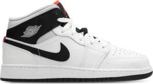 Jordan Aj1 Mid Kleinkind Sneaker - Weiß - Größe 36 - Leder