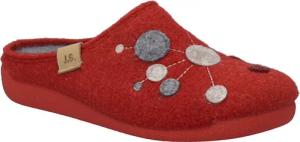 Josef Seibel Cara 02 Hausschuh Pantoffel, Slipper mit bunter Verzierung