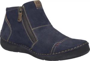 Josef Seibel Fergey 46 Keilstiefelette Boots, Komfortschuh mit Wechselfußbett aus Leder