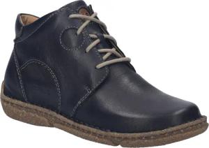 Josef Seibel Neele 46 Schnürstiefelette Freizeitschuh, Komfortschuh mit Wechselfußbett aus Leder