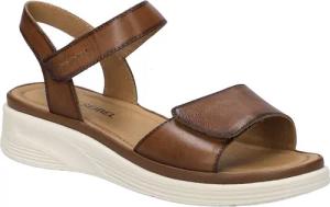 Josef Seibel Sevran 01 Sandale, Freizeitschuh, Keilsandale mit Klettverschluss