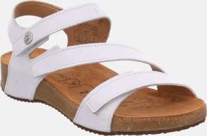 Josef Seibel Tonga 25 Weiß - Josef Seibel Weiße Leder Zehentrenner Damen Sandale