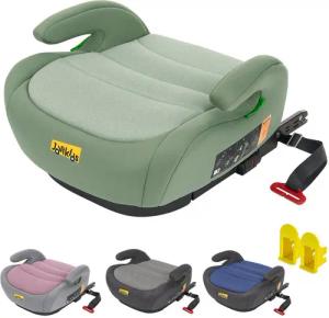 Jovikids Kindersitzerhöhung Auto Kinder ISOFIX, ECE R129, 125-150cm, ab: 150 cm, bis: 125 cm, Verdickter Stoffbezug & Isofix Einführhilfe, Leicht Waschbar