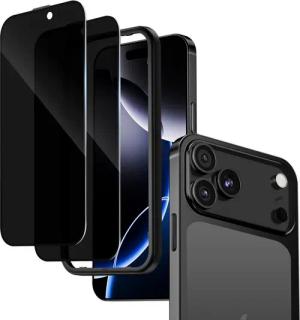 Joysaf Schutzfolie Schutzfolie Panzerglas Blickschutz Kompatibel mit, (iPhone 17 Pro Max/ iPhone 17 Pro/ iPhone 17 Air/ iPhone 17/ iPhone 16 Pro Max/ iPhone 16 Pro/ iPhone 16 Plus/ iPhone 16, / iPhone 15 Pro Max/ iPhone 15 Pro/ iPhone 15 Plus/ iPhone 15),