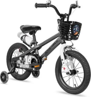 JOYSTAR Kinderfahrrad 12/14 /16/18/20 Zoll fahrrad für Jungen und Mädchen 3-12 Jahre, Mit Korb, Stützrädern, Fahrradklingel, Flaschenhalter, Kettenabdeckung