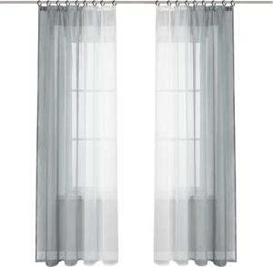 Joyswahl Gardine Minimalismus (2 St), Kräuselband, transparent, Farbverlauf Voile Vorhänge DekoSchals