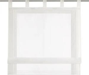 Joyswahl Raffrollo, mit Schlaufen, Küche Modern Voile Uni Schlaufenrollo