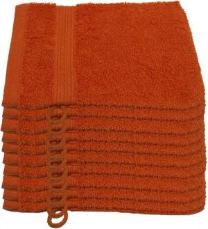 Julie Julsen Waschhandschuh 10-Waschhandschuh-Terrakotta-Waschhandschuh 15 x 21 cm, (10-St)