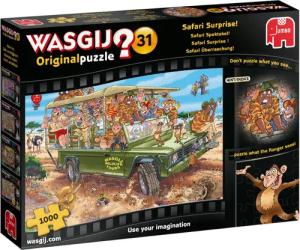 Jumbo Spiele Puzzle Wasgij Original 31 Safari Überraschung! 1000 Teile Puzzle, 1000 Puzzleteile