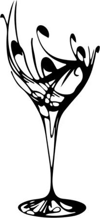 Jumpeak Wanddekoobjekt Weinglas Metall Wanddekor, Küche Wanddekor, Abstrakte Dekoration, Hergestellt aus Metall,Wählen Sie die richtige Größe für sich