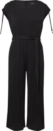 Jumpsuit aus Modalmix mit U-Boot-Ausschnitt