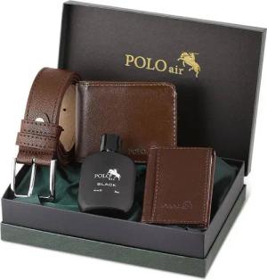 Jungengel Herrendiener Luxus Leder Geschenk Set 5-Teilig Gürtel, Parfüm, Geldbörse Herren, (Set, 4 St., All in One), Luxuriöses 4-teiliges Herren-Set, Ideales Geschenk für Männer