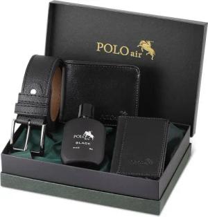 Jungengel Herrendiener Luxus Leder Geschenk Set 5-Teilig Gürtel, Parfüm, Geldbörse Herren, (Set, 4 St., All in One), Luxuriöses 4-teiliges Herren-Set, Ideales Geschenk für Männer