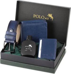 Jungengel Herrendiener Luxus Leder Geschenk Set 5-Teilig Gürtel, Parfüm, Geldbörse Herren, (Set, 4 St., All in One), Luxuriöses 4-teiliges Herren-Set, Ideales Geschenk für Männer